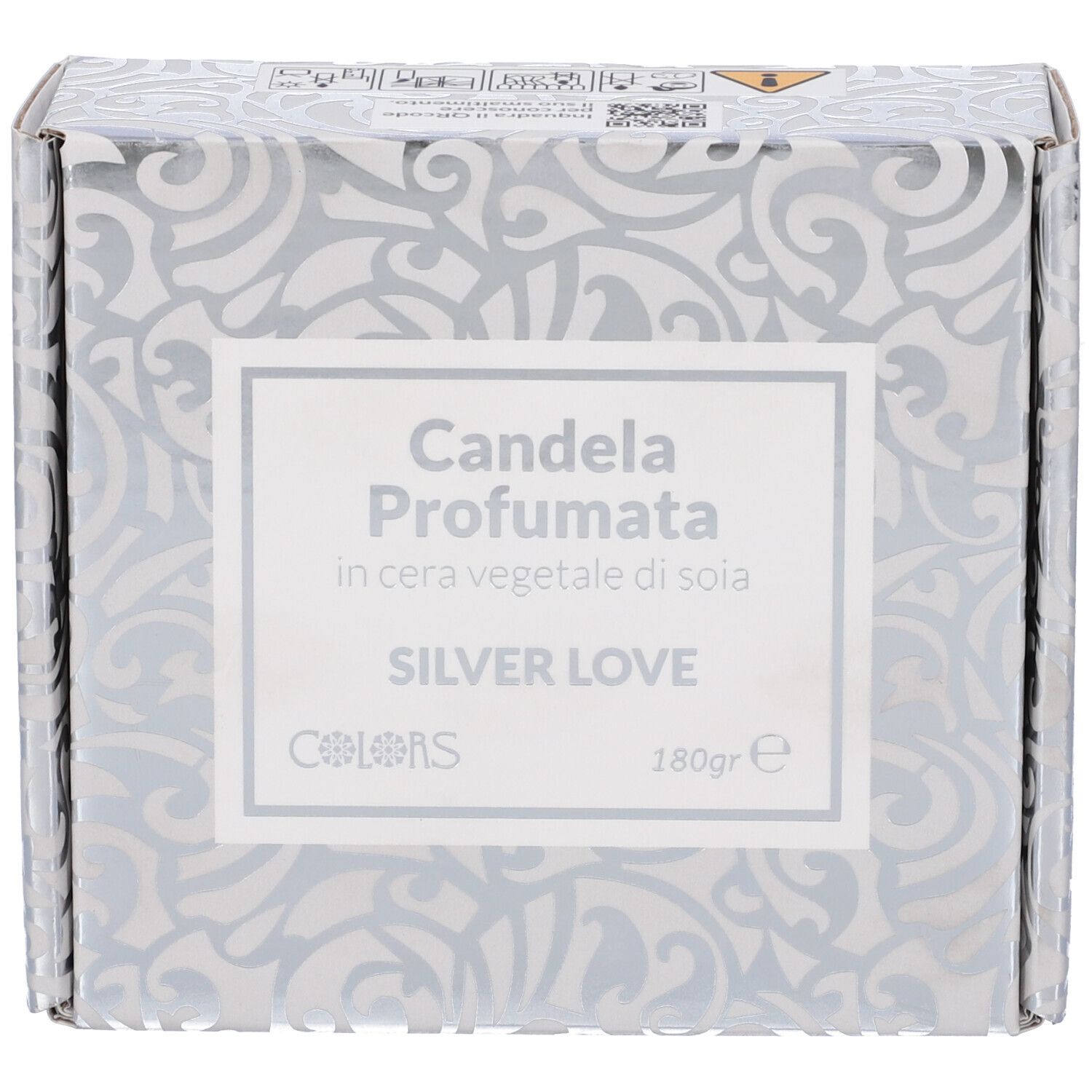 Colors Candela Profumata Silver Love in Cera Vegetale