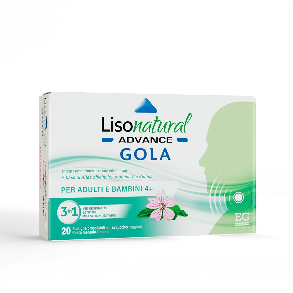 Lisonatural Advance Gola dona sollievo alla gola Pastiglie