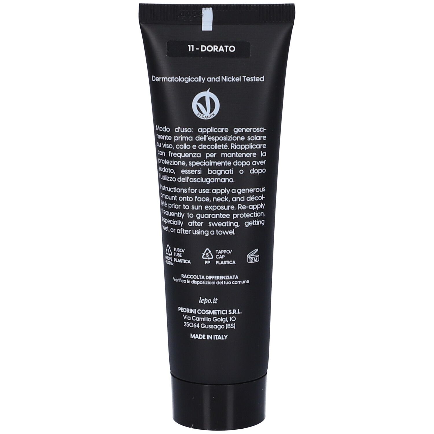 LEPO BB Cream 50+ Crema uniformante protettiva SPF 50+ Tonalità 11 DORATO