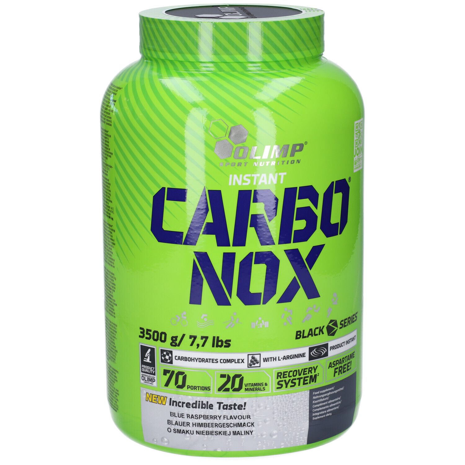 Olimp Carbonox Integratore Alimentare in Polvere Gusto Lampone Blu 3,5 kg