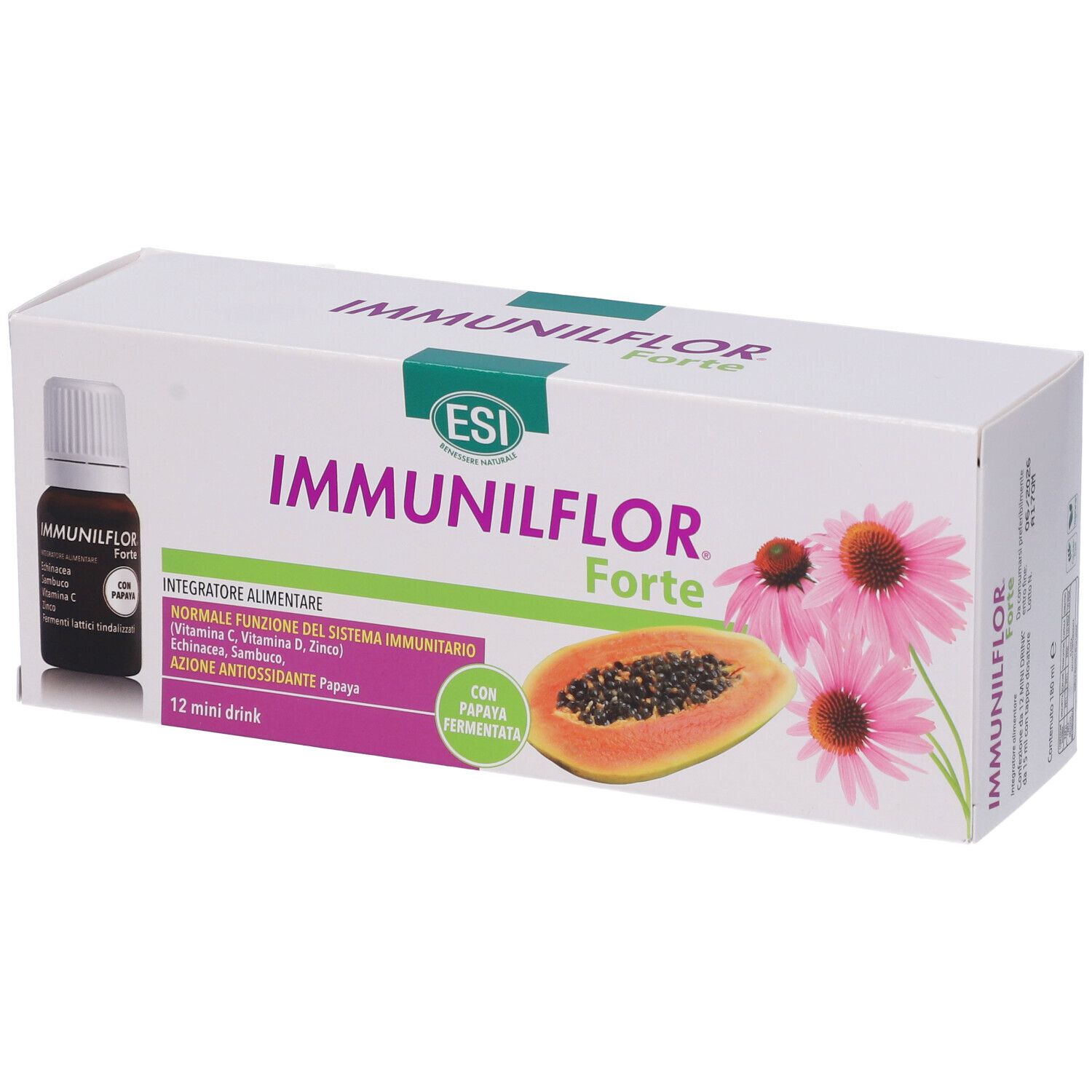 ESI Immunoflor Forte Flaconcini Gusto Papaya