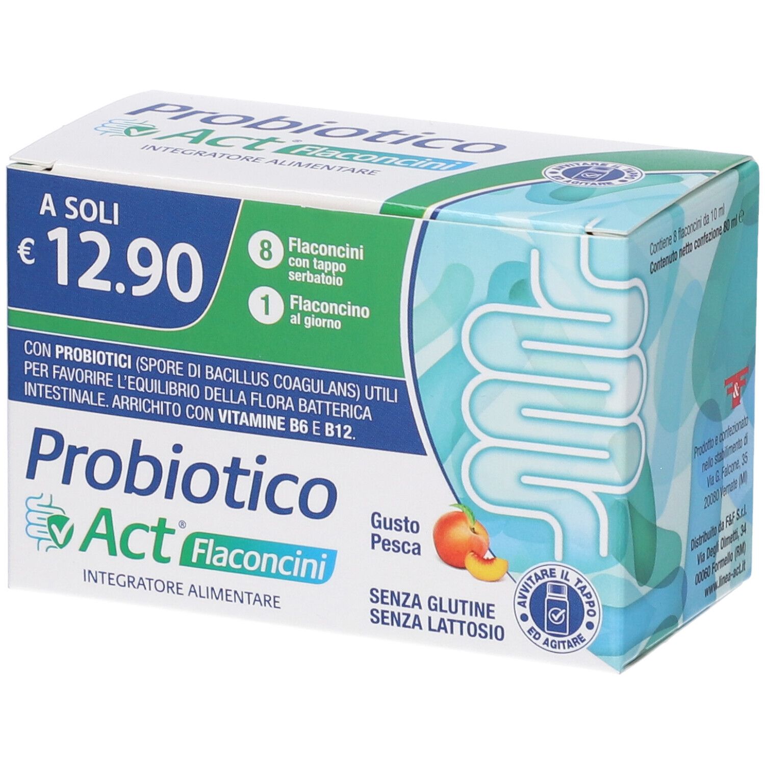 Probiotico Act 8 Flaconcini - Integratore Di Fermenti Lattici - Immagine 9