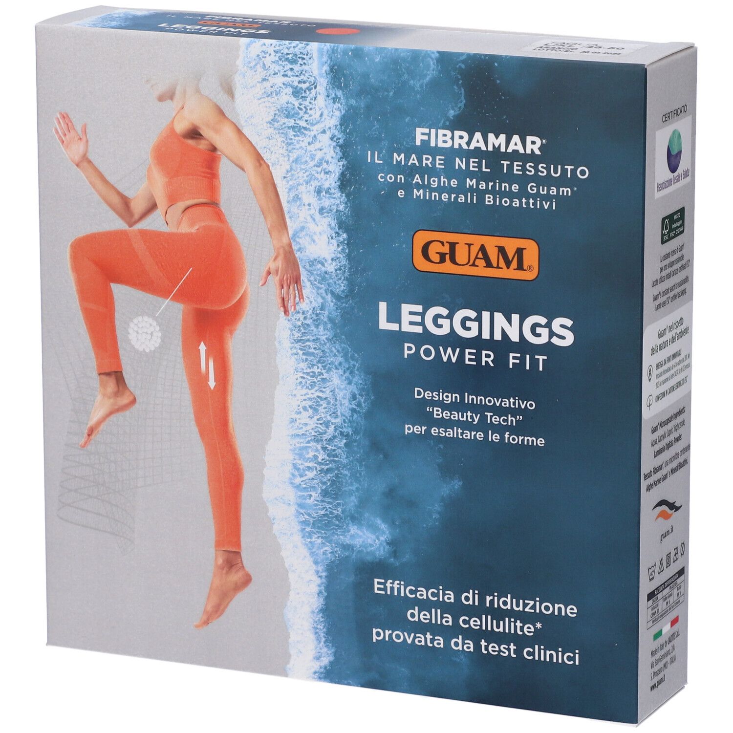 Guam Leggings Power Fit Arancione L/Xl