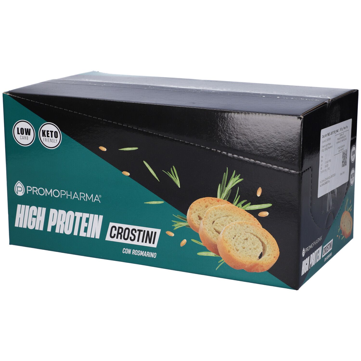 High Protein Crostini Rosmarino Box 12 Pezzi