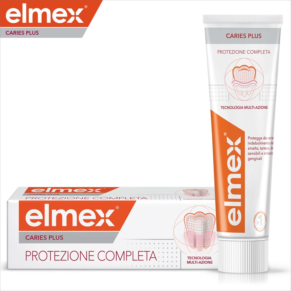 Elmex Dentifricio Caries Plus Protezione Completa 75 Ml - Risparmia il 10% con il codice: elmex0926