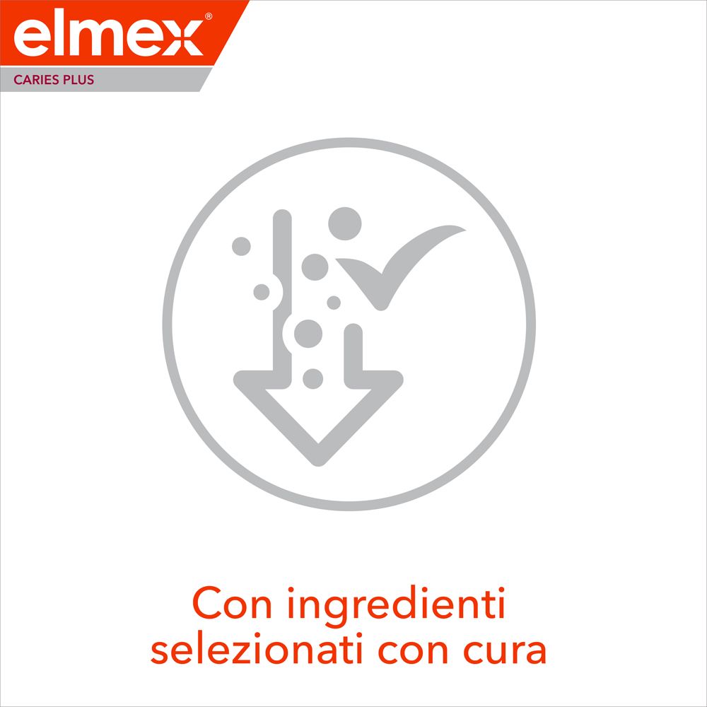 Symbol mit Pfeil nach unten und Häkchen, das sorgfältig ausgewählte Inhaltsstoffe anzeigt.