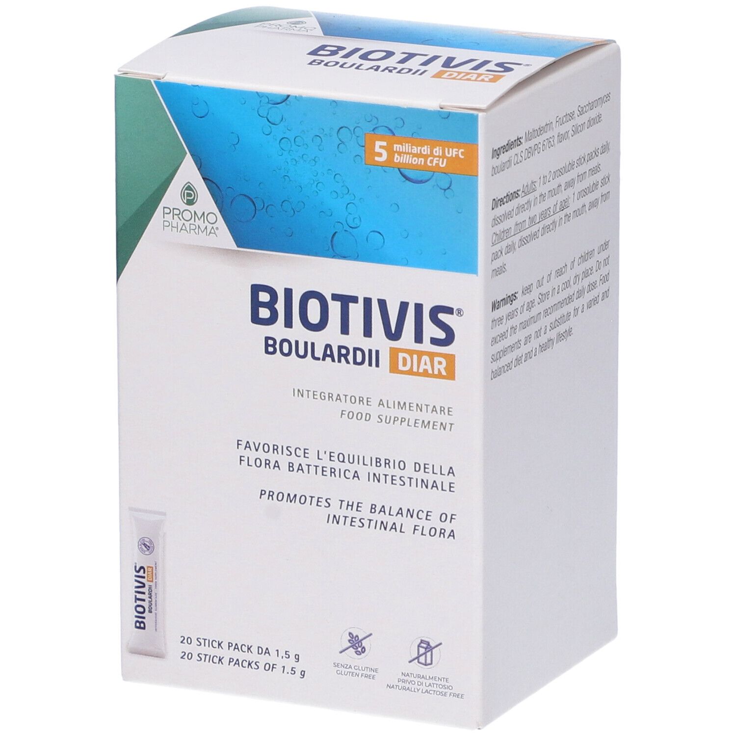 Promopharma Promopharma® Biotivis Boulardii Diar Stick Pack 30 G Polvere Per Soluzione Orale