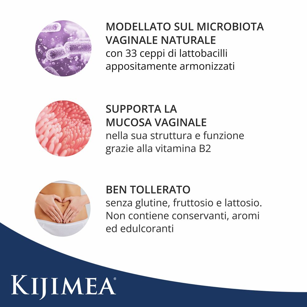 Kijima Floracare Produktinformationen: Laktobazillen, Vaginalschleimhautunterstützung, gut verträglich.