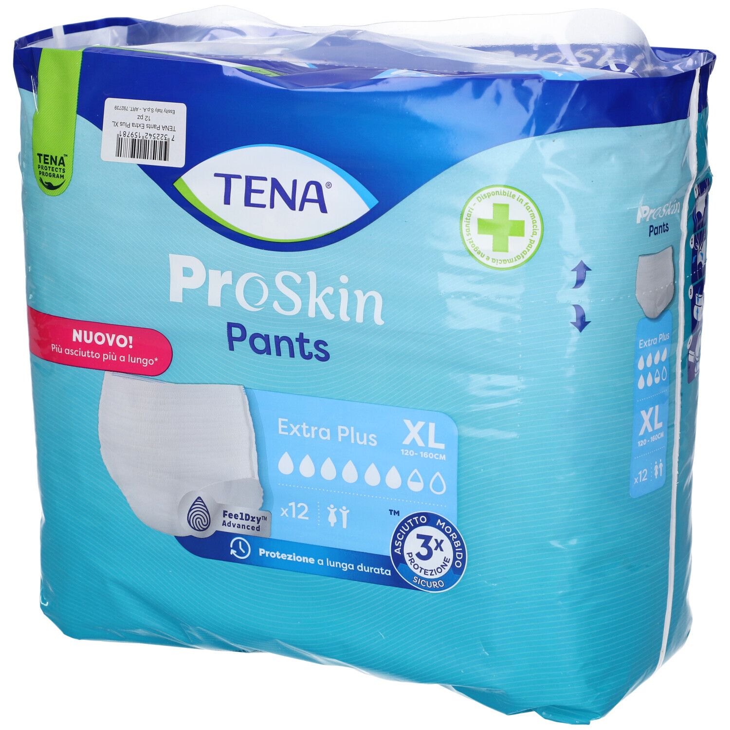 TENA ProSkin Pants Extra Plus Pannolone a Mutandina Misura XL 12 pz Pa