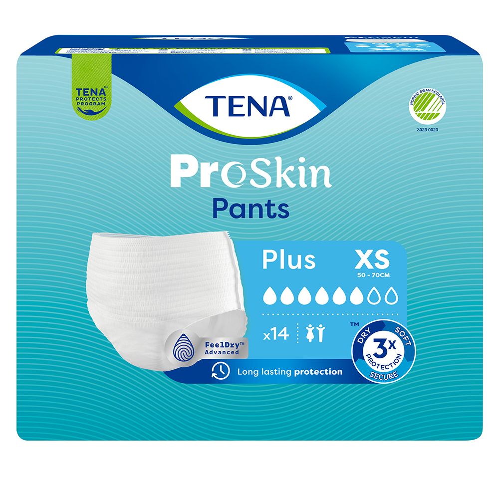 Tena Pants Plus Xs, Mutandine Assorbenti Per Incontinenza 14 Pz Pannolini