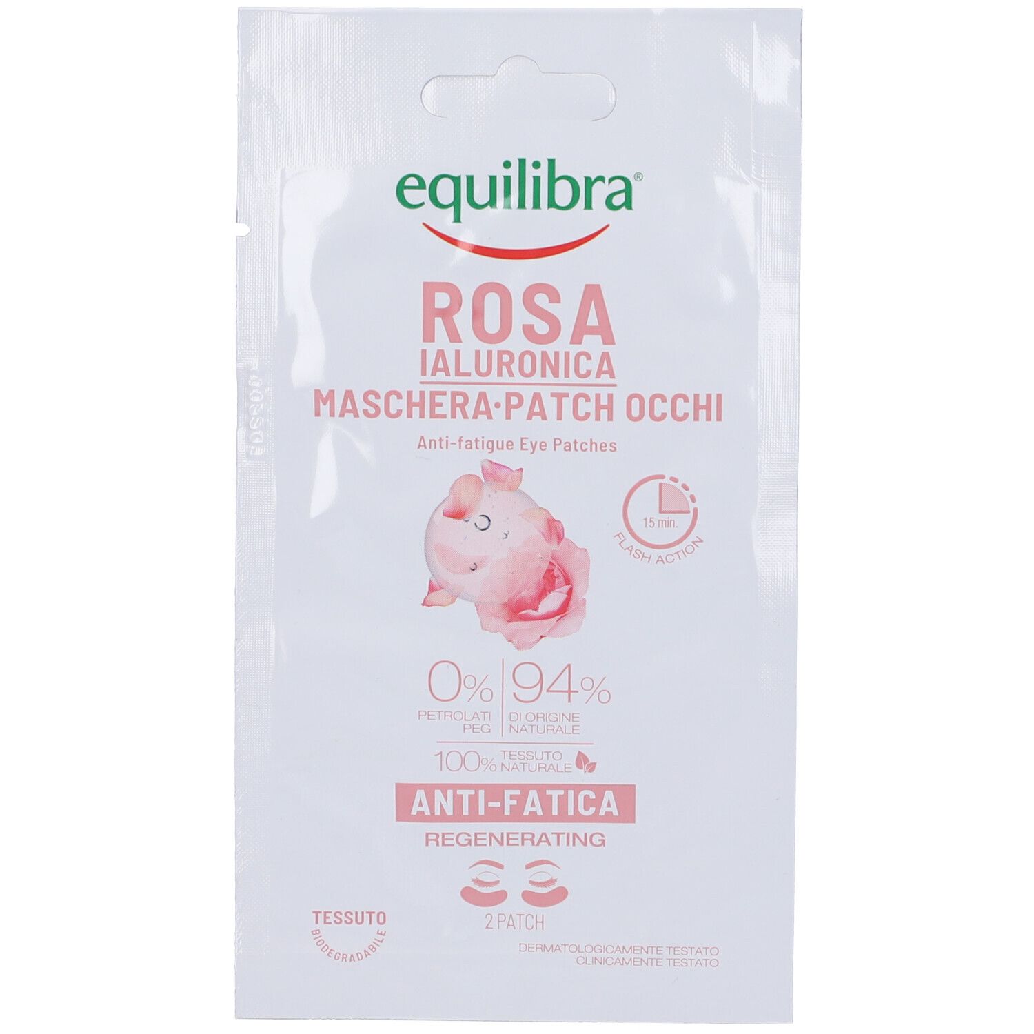 Equilibra Rosa Ialuronica Maschera Occhi Anti-Fatica