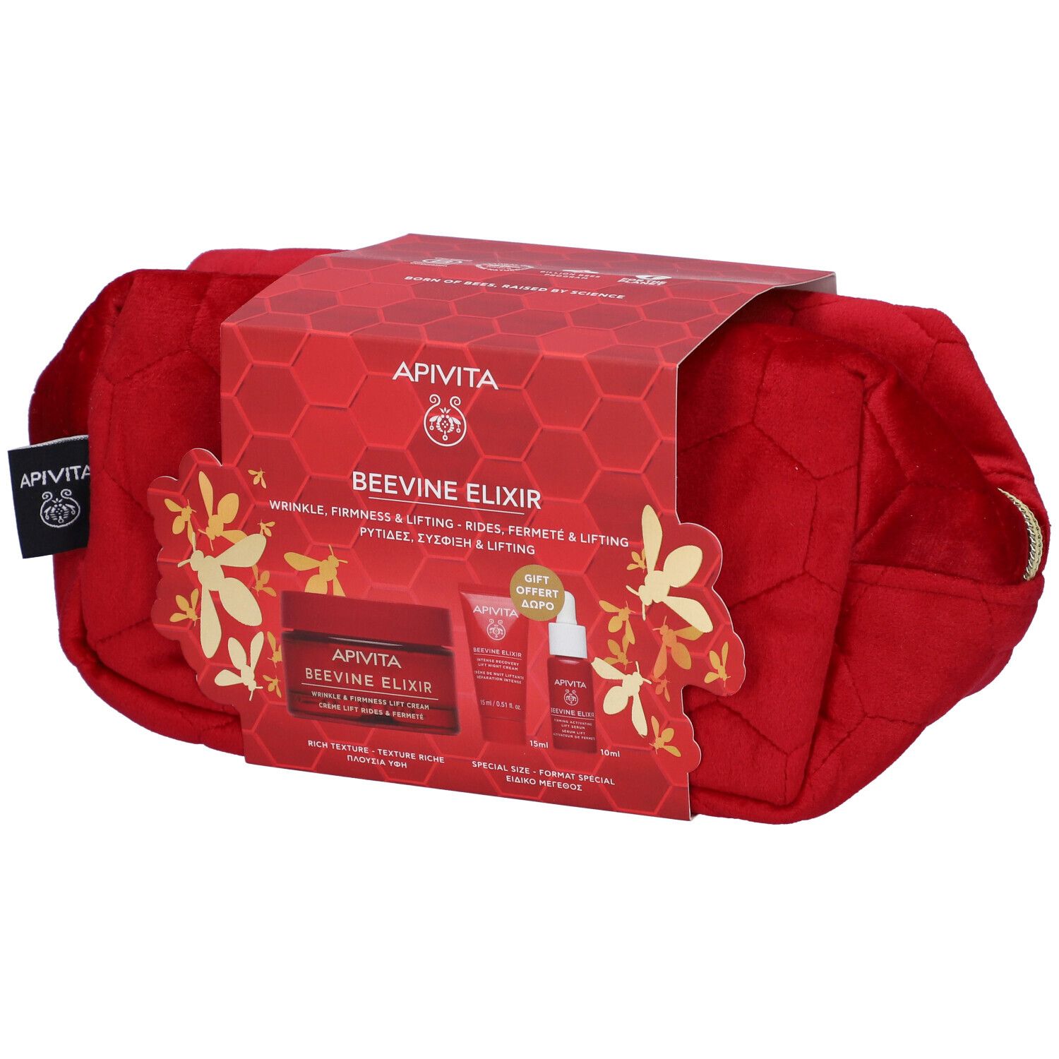 Apivita Promo Xmas Beevine Elixir Crema Anti-Rughe Ricca + Crema Notte + Siero Anti-Rughe