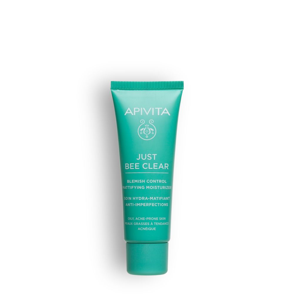 Apivita Just Bee Clear Crema Viso Idratante Opacizzante anti-imperfezioni, pelle grassa, acne- Risparmia il 10% con il codice: apivita0926