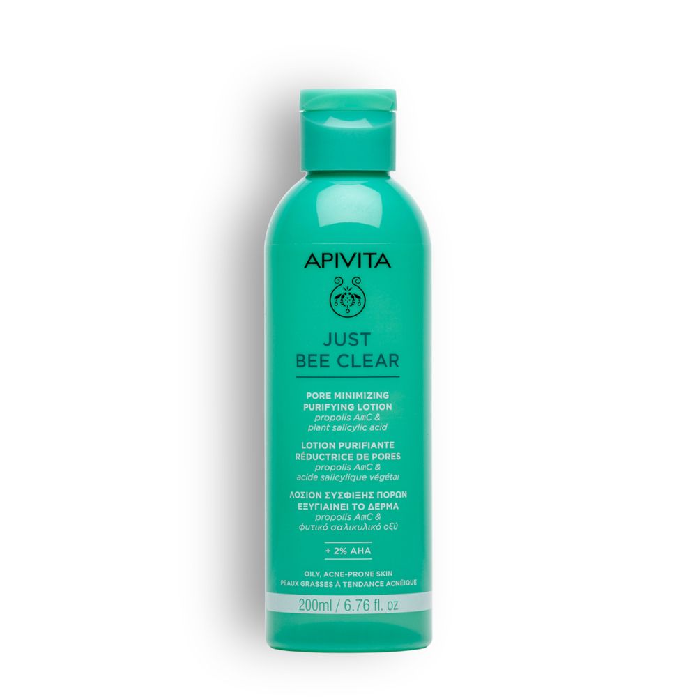 Apivita Just Bee Clear Lozione Purificante per pelle grassa, acne, imperfezioni, macchie e brufoli- Risparmia il 10% con il codice: apivita0926