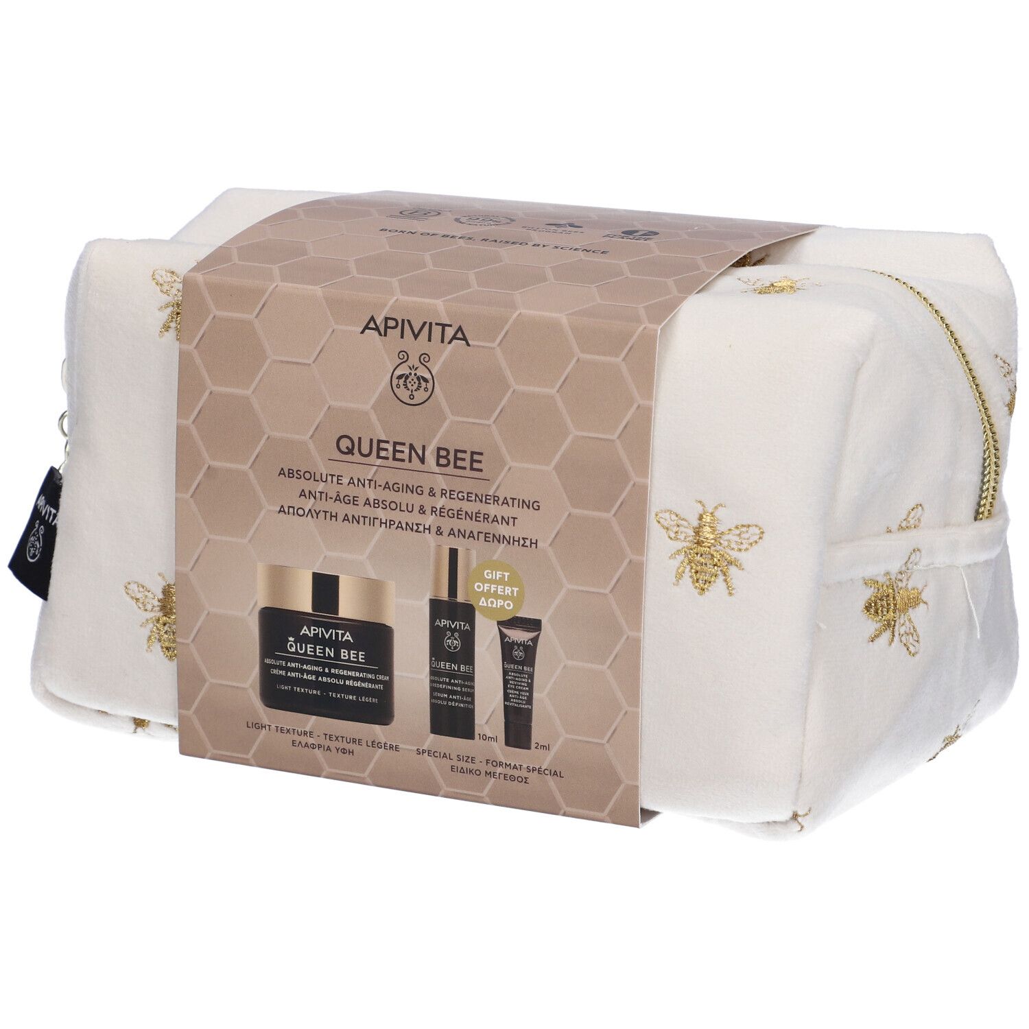 Apivita Promo Queen Bee Crema Anti-Età Leggera + Siero + Crema Occhi