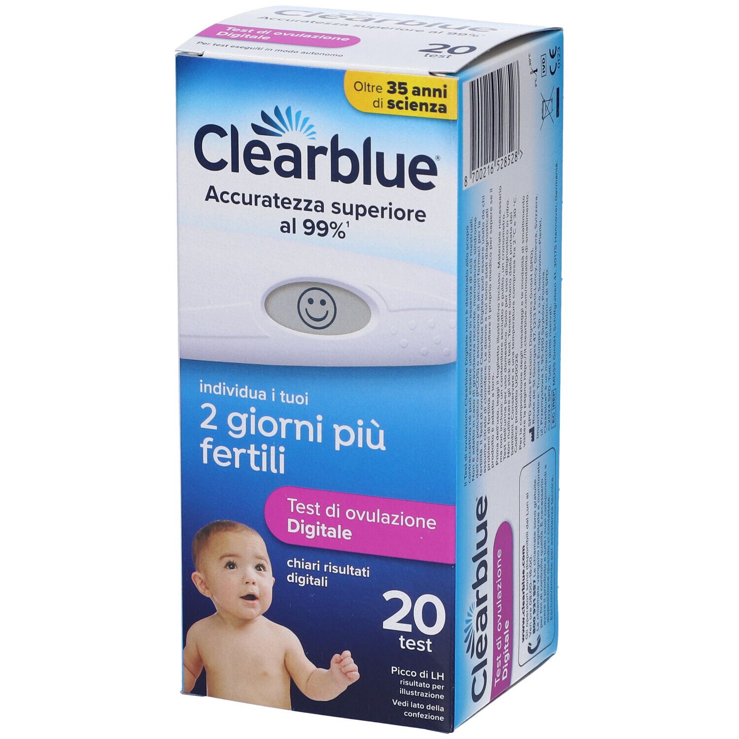 Clearblue Test Ovul Base 20Pz 20 St