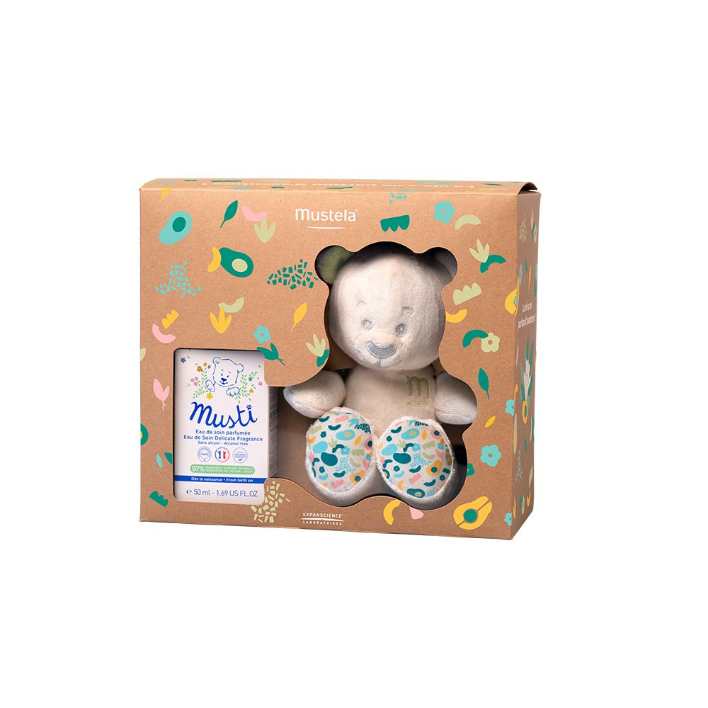 Mustela Cofanetto Musti Acqua Profumata + Orsetto Peluche