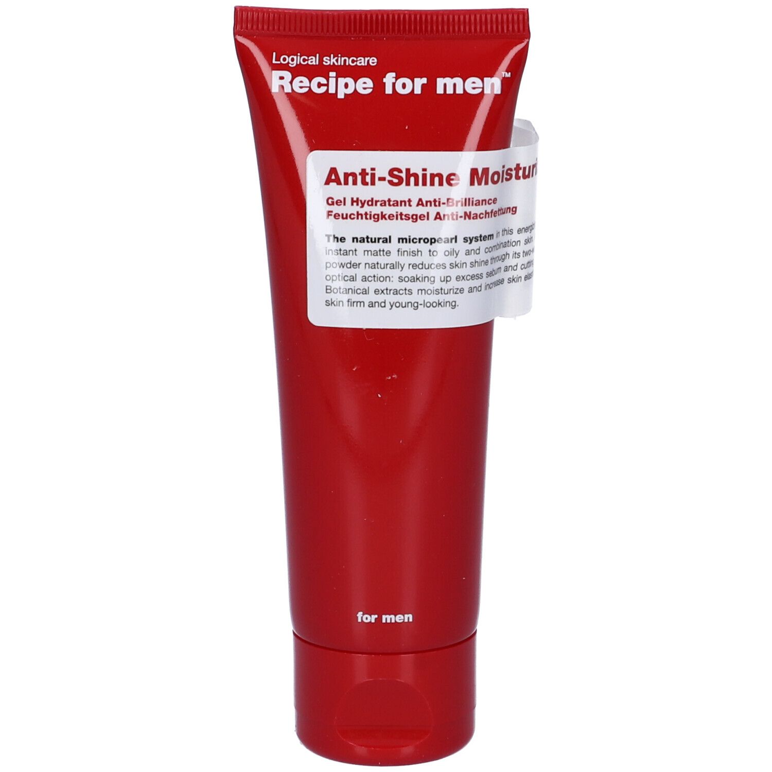 Recipe For Men Gel Idratante Viso Anti Effetto Lucido