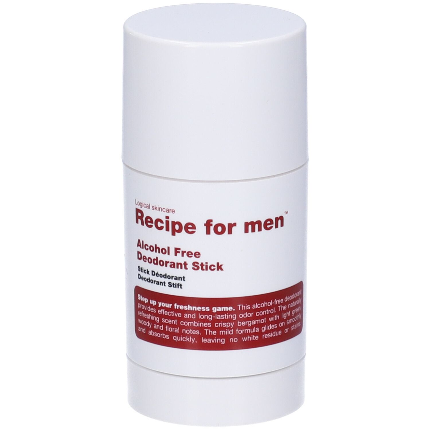 Recipe For Men Alcohol-Free Deodorante Stick 75 ml