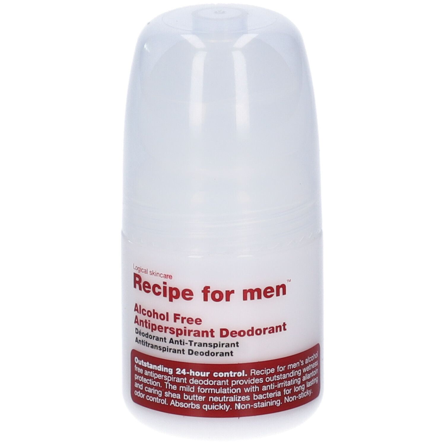 Recipe For Men Alcohol Free Deodorante Antitraspirante 60 ml Roll-On