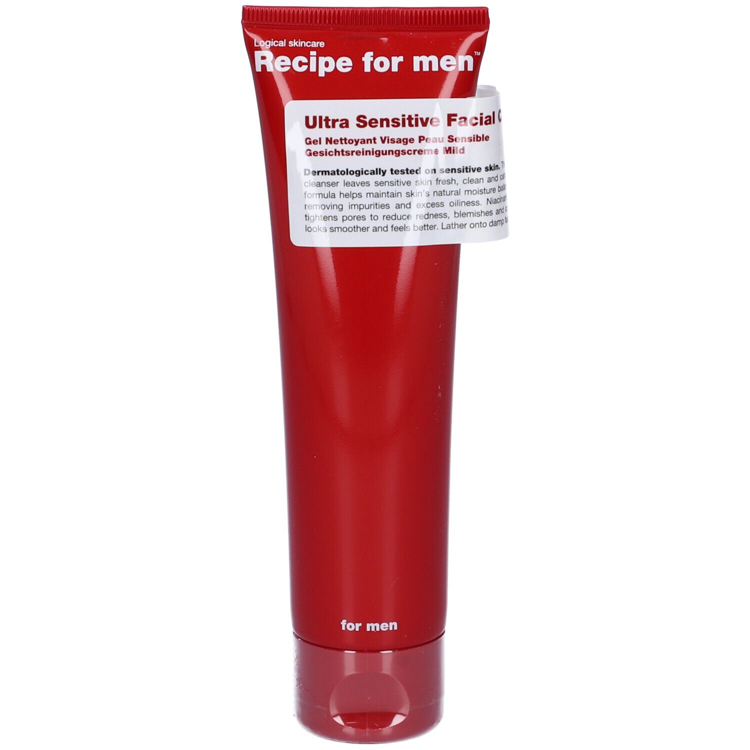 Recipe For Men Ultra Sensitive Detergente Viso