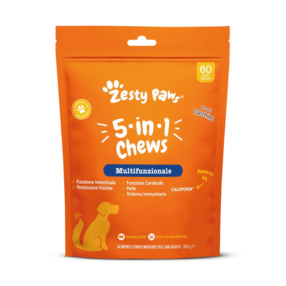 Zesty Paws® 5 in 1 Chews integratore Multifunzionale