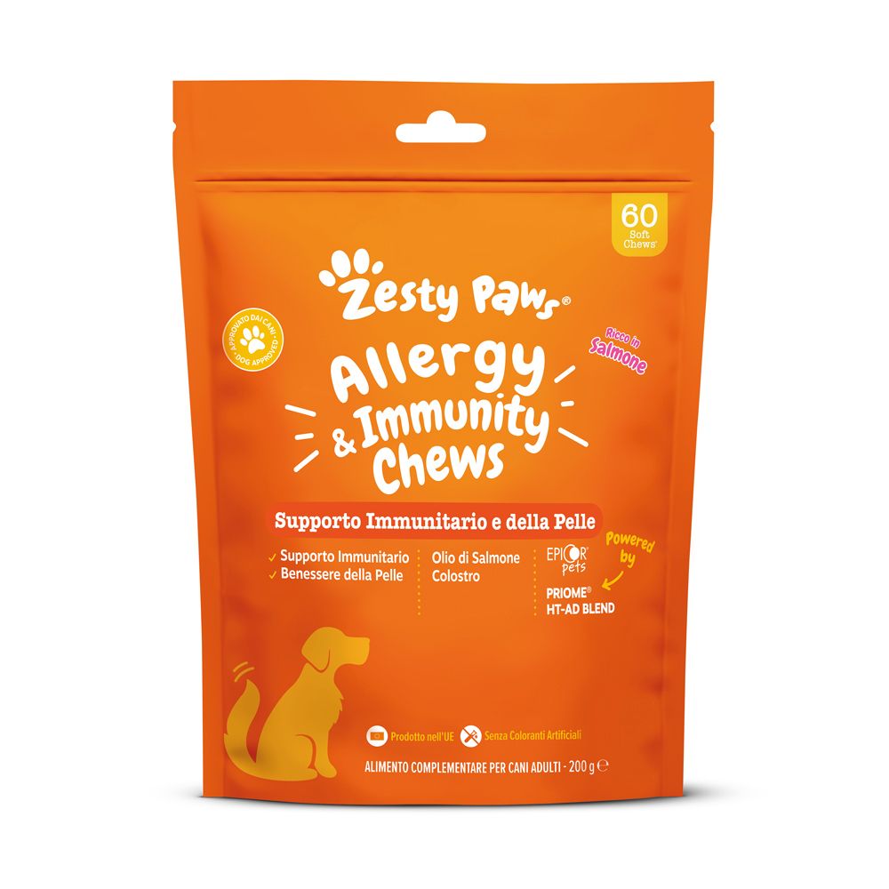 Zesty Paws® Allergy & Immunity Chews Integratore Supporto immunitario e della pelle