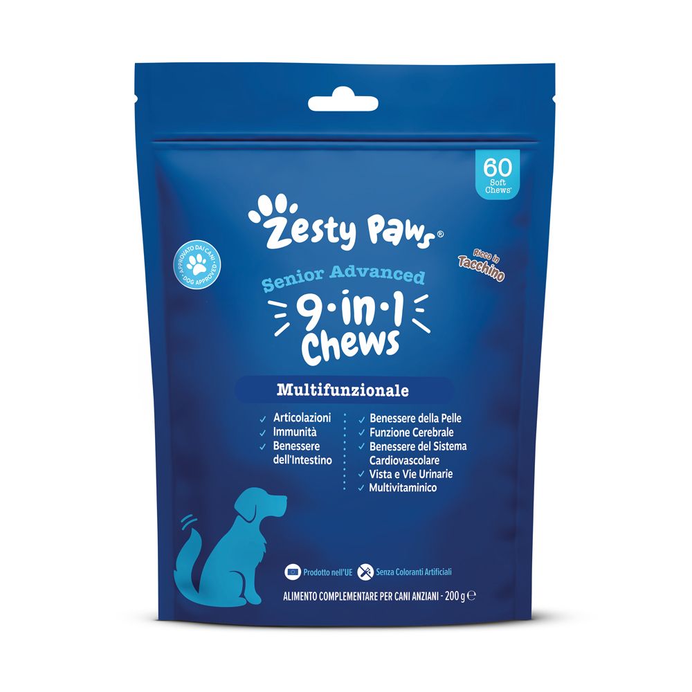 Zesty Paws® Senior Advanced  9 in 1 Chews Integratore Multifunzionale