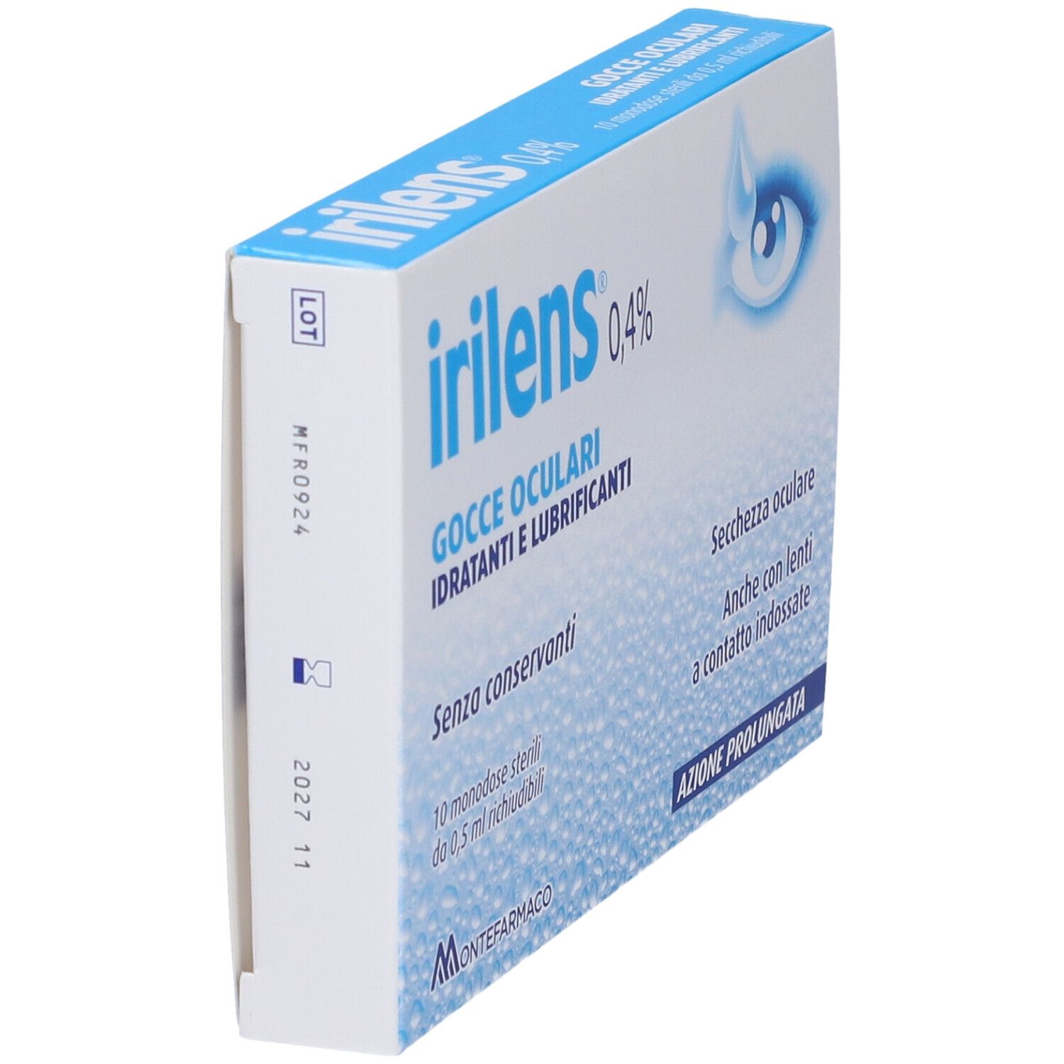 Irilens Gocce Oculari Flaconcini Monodose Occhi Secchi o Irritati 10x0 view 2