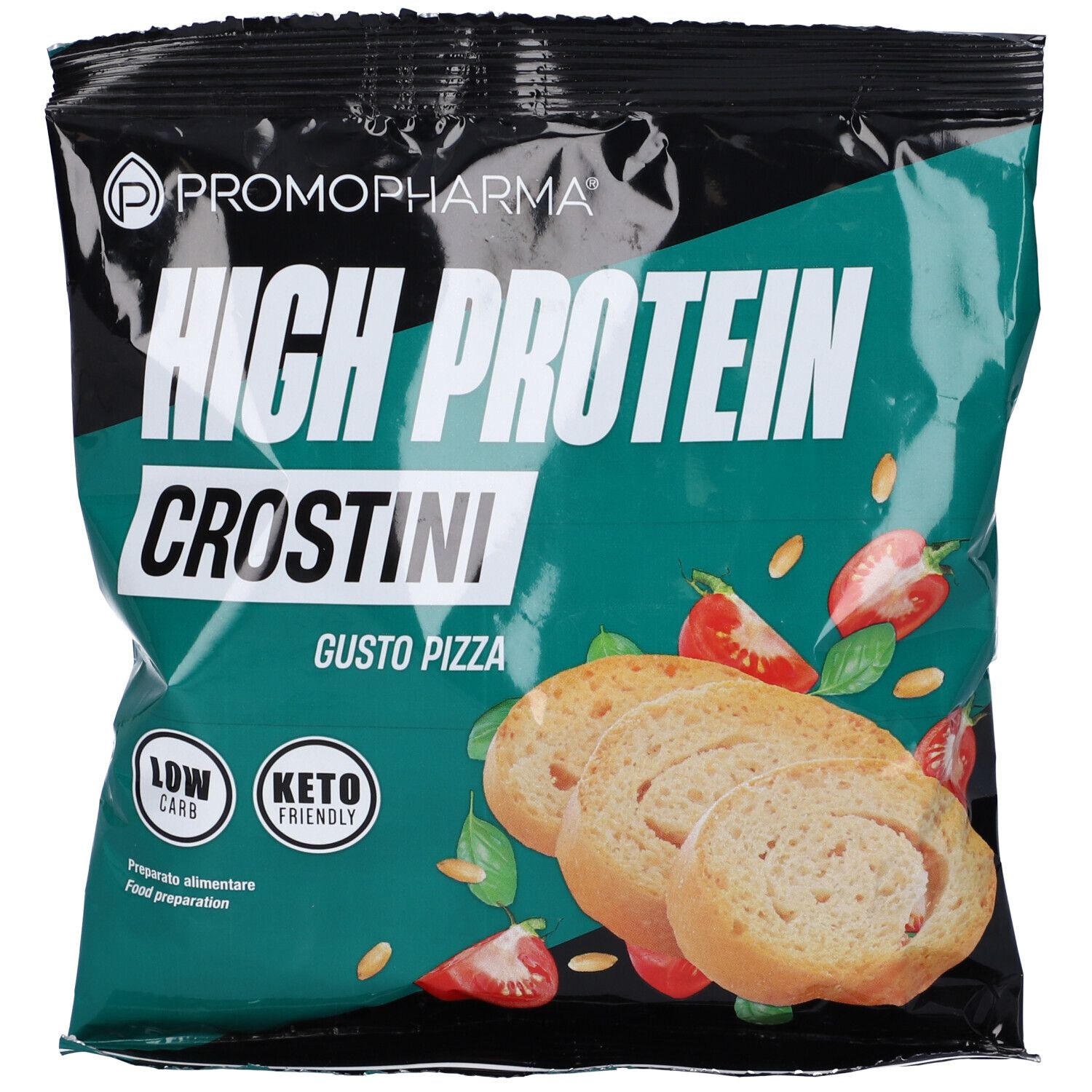 High Protein Crostini Pizza