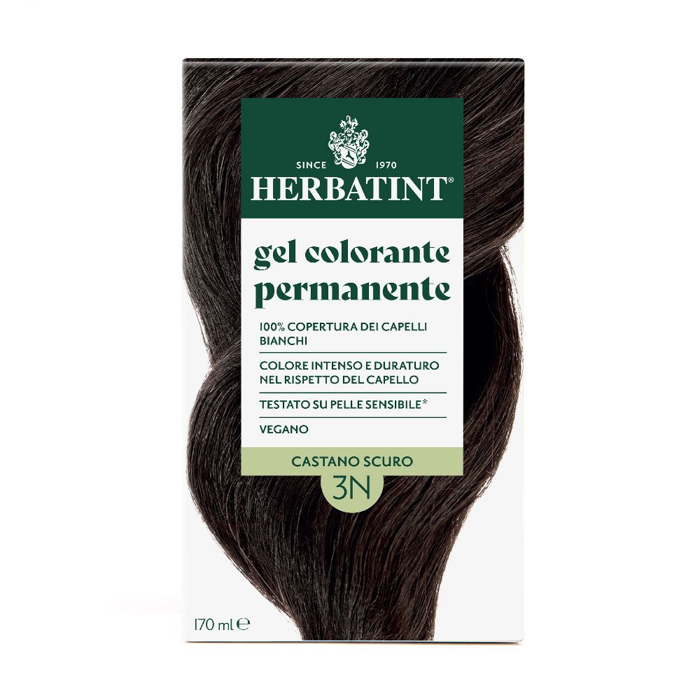 Herbatint permanente Haarfärbung, dunkelbraun 3N, 170 ml.