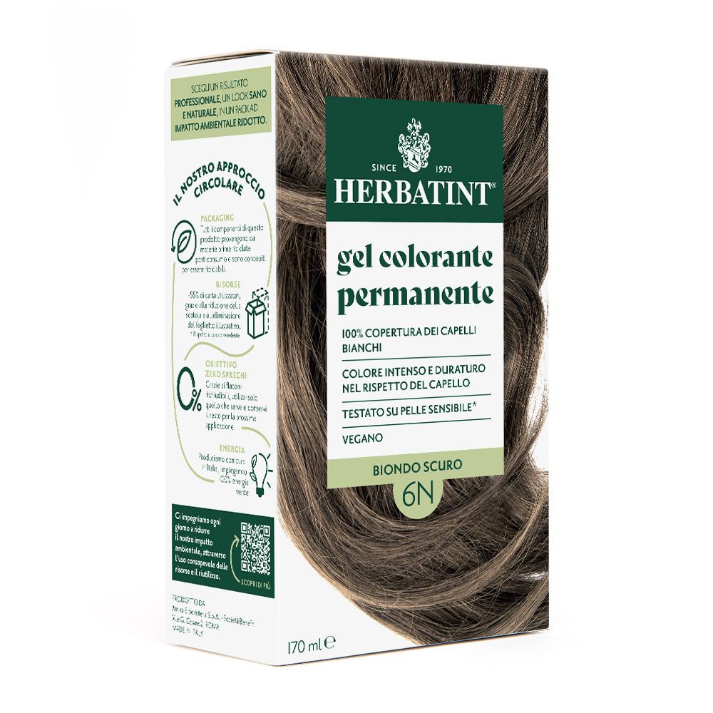 Herbatint Gel Colorante Permanente 6N Biondo Scuro