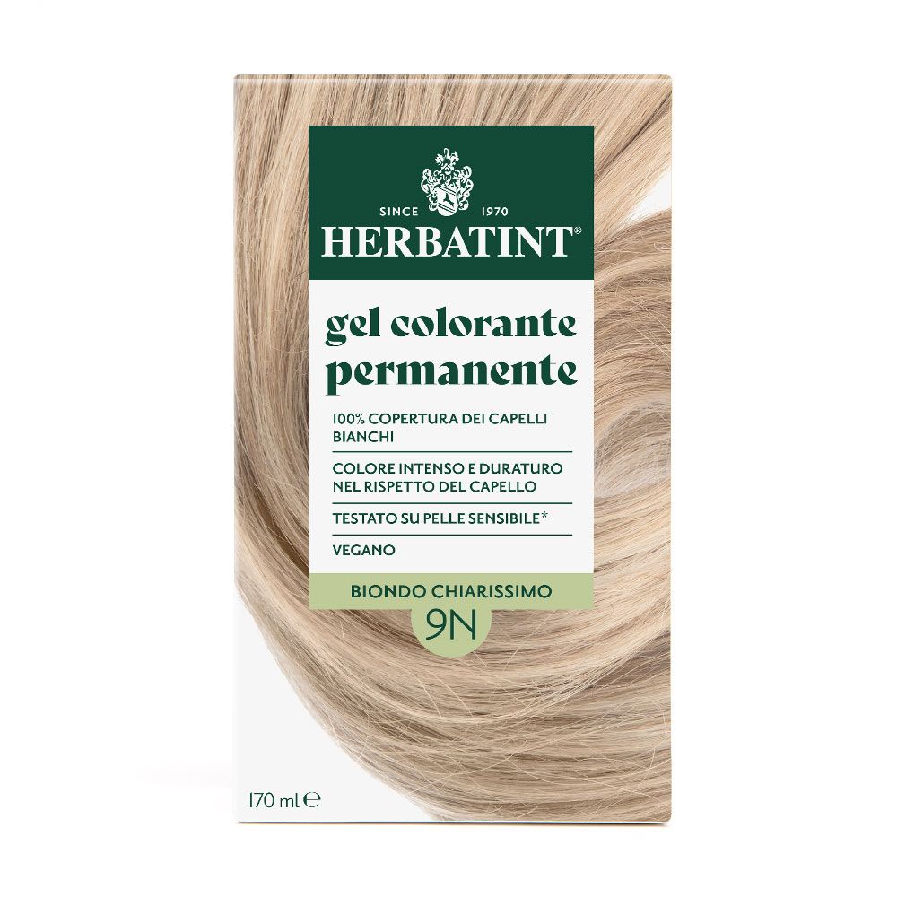 Herbatint Gel Colorante Permanente 9N Biondo Chiarissimo 170 ml Tintur view 2