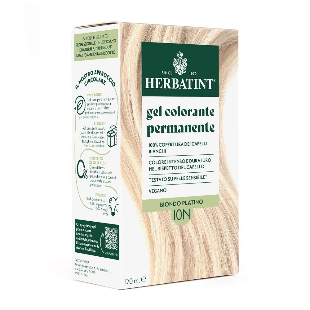 Herbatint Gel Colorante Permanente 10N Biondo Platino