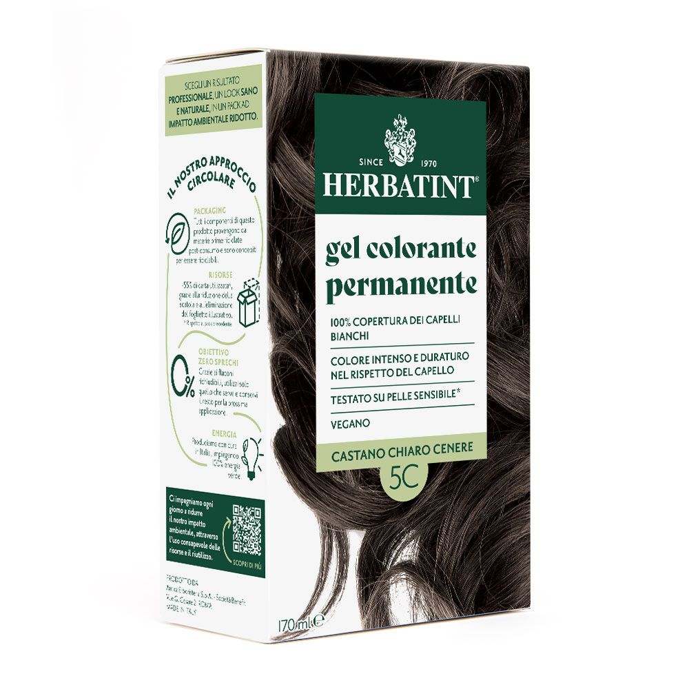 Herbatint Gel Colorante Permanente 5C Castano Chiaro Cenere