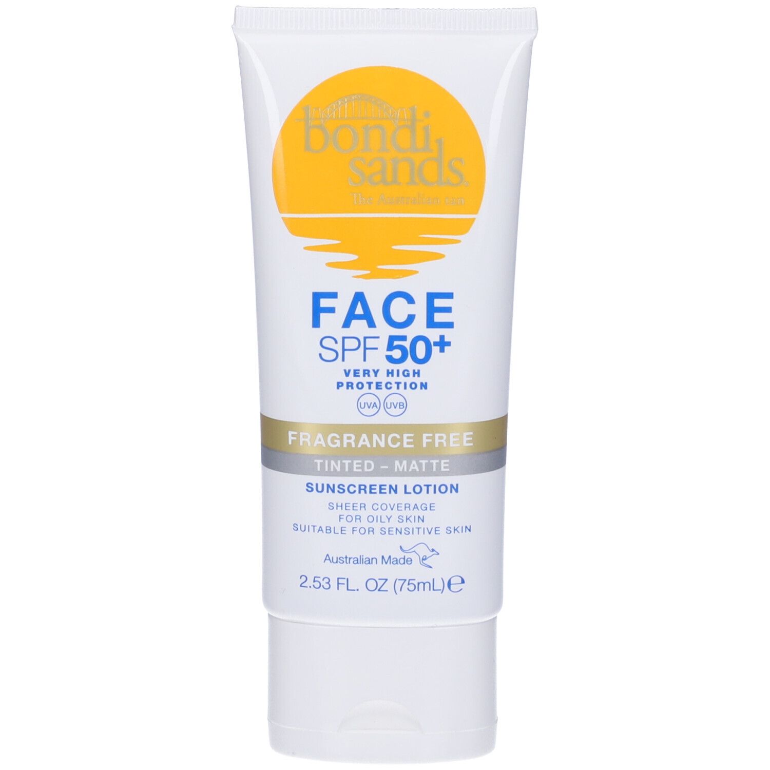 Bondy Sands Lozione Viso Colorata Opaca Senza Profumo SPF50+