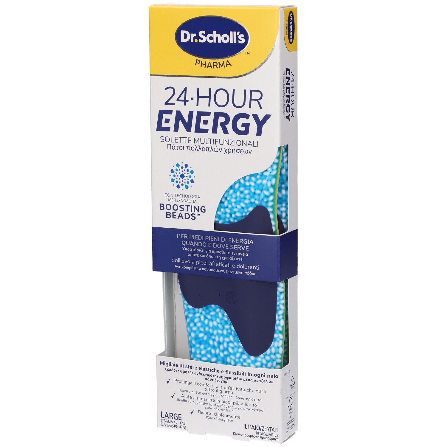 Dr. Scholl´s 24 Hour Energy Solette Multifunzionali Taglia L