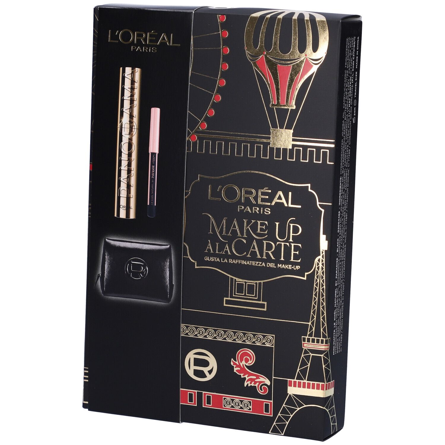 L´Oreal Paris Set Make-Up À La Carte Mascara Panorama + Matita Occhi con Pochette in Omaggio