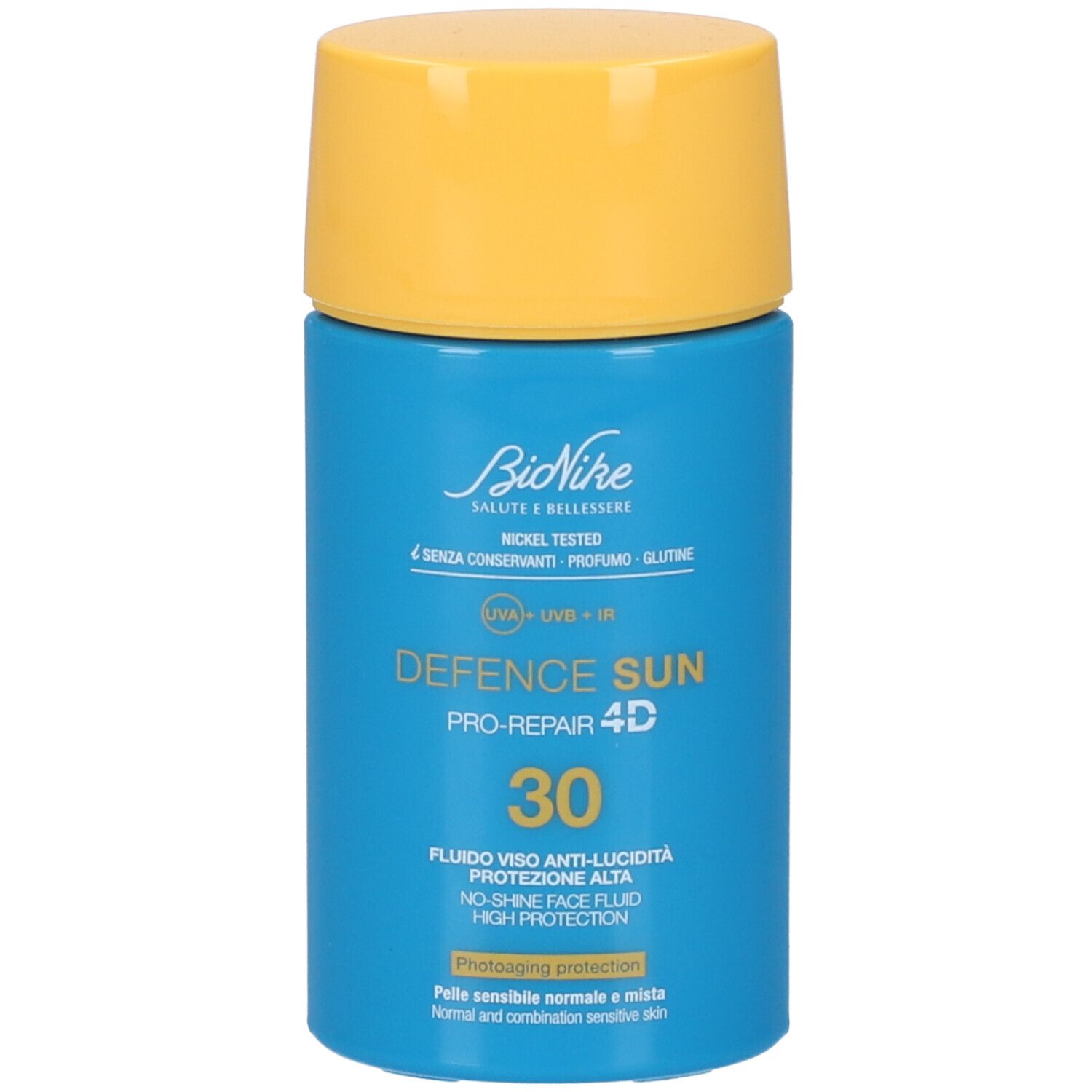 BioNike Defence Sun Pro-Repair 4D SPF 30 Fluido Viso Anti-Lucidità