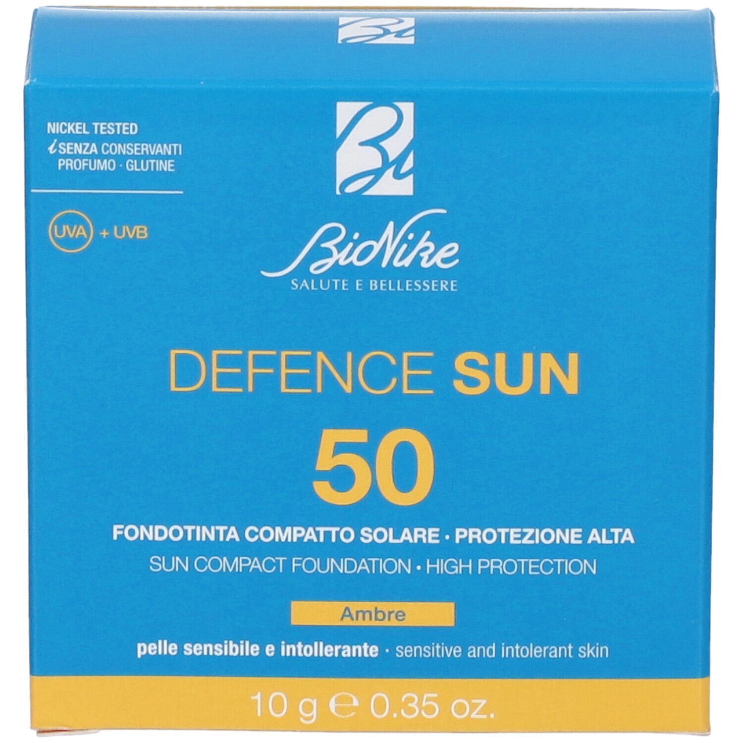 Bionike Defence Sun 50 Ambre Sonnenkompaktfoundation, 10g.