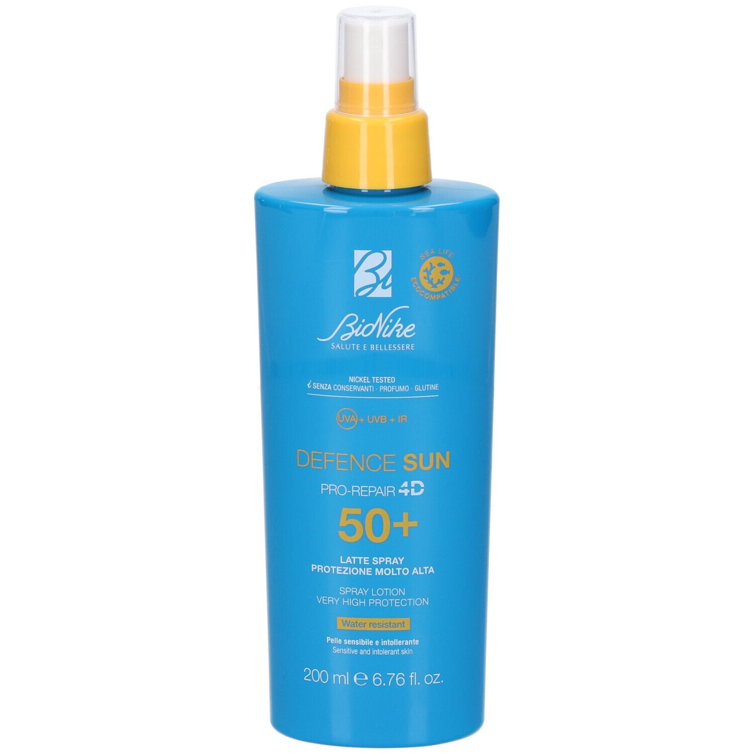 BioNike Defence Sun Pro-Repair 4D SPF 50+ Latte Spray Protezione Molto Alta