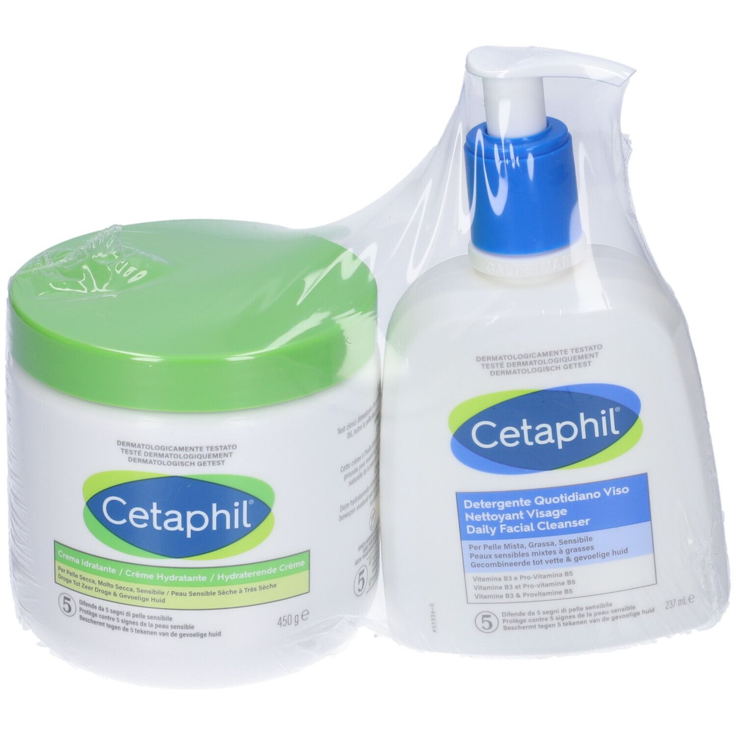 Cetaphil Set Crema + Detergente Quotidiano