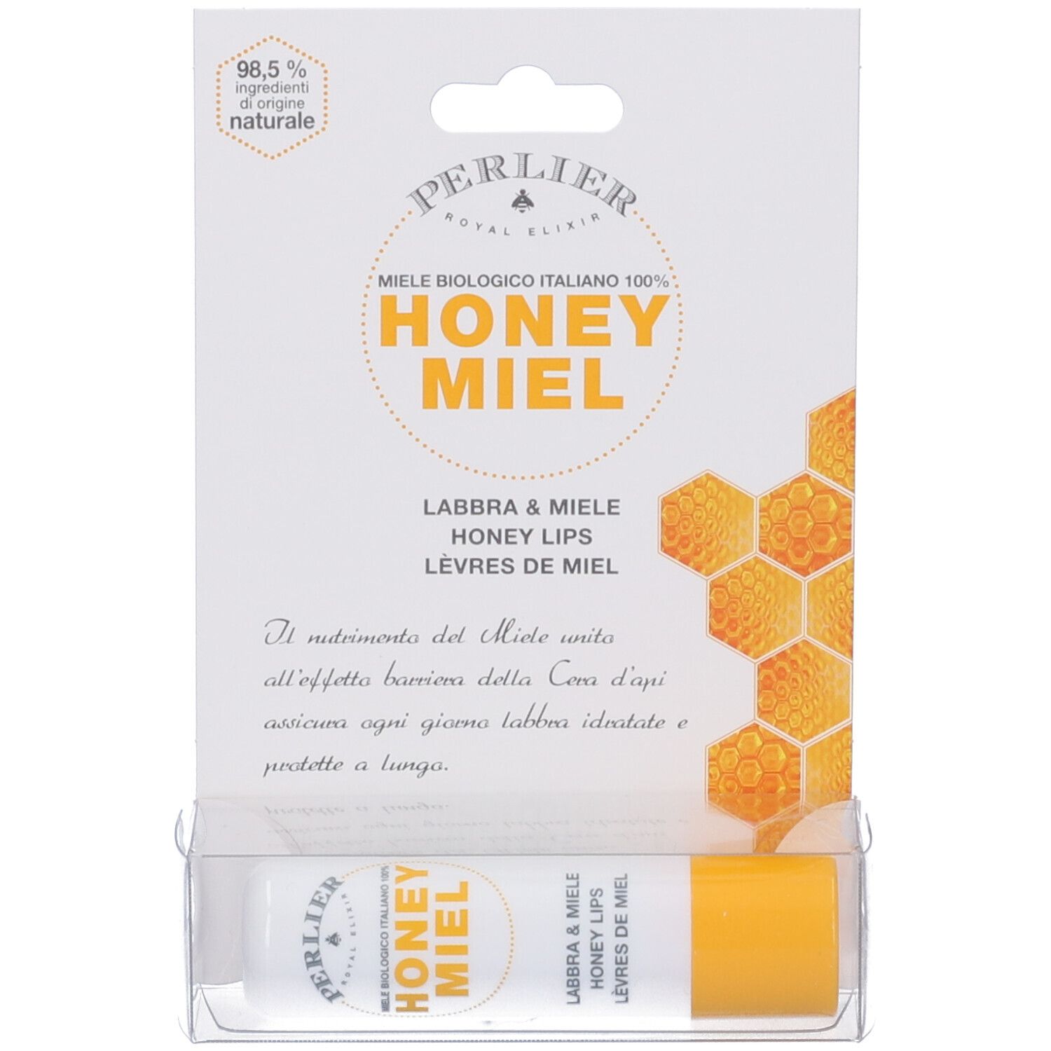 6 PERLIER BALSAMO STICK LABBRA &MIELE HONEY MIEL MIELE BIOLOGICO ITALIANO 5,5ML - Immagine 5