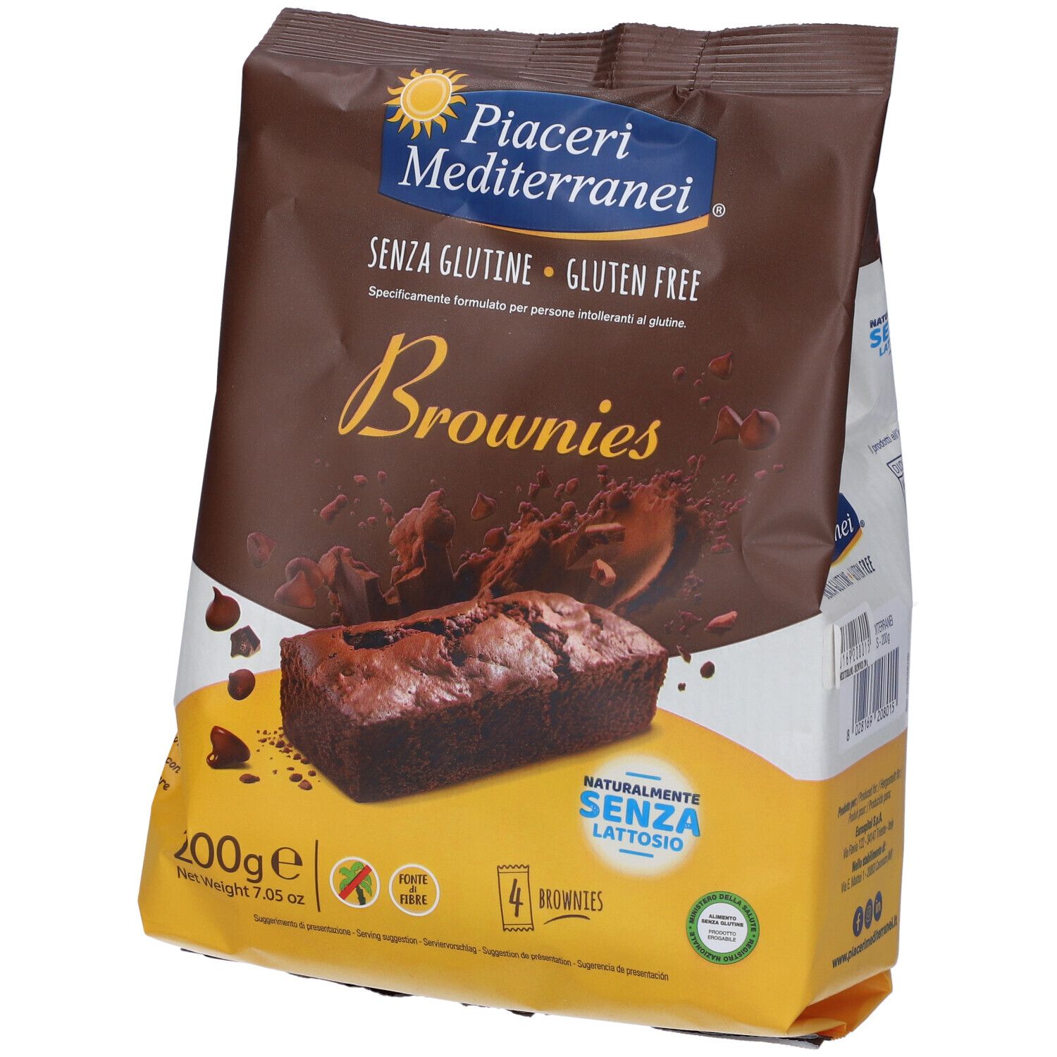 Piacerimediterranei Piaceri Mediterranei Brownies 200 G Snack