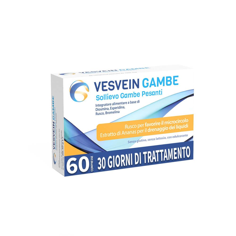 Vesvein Gambe Integratore in Compresse per Gambe Pesanti ed Emorroidi