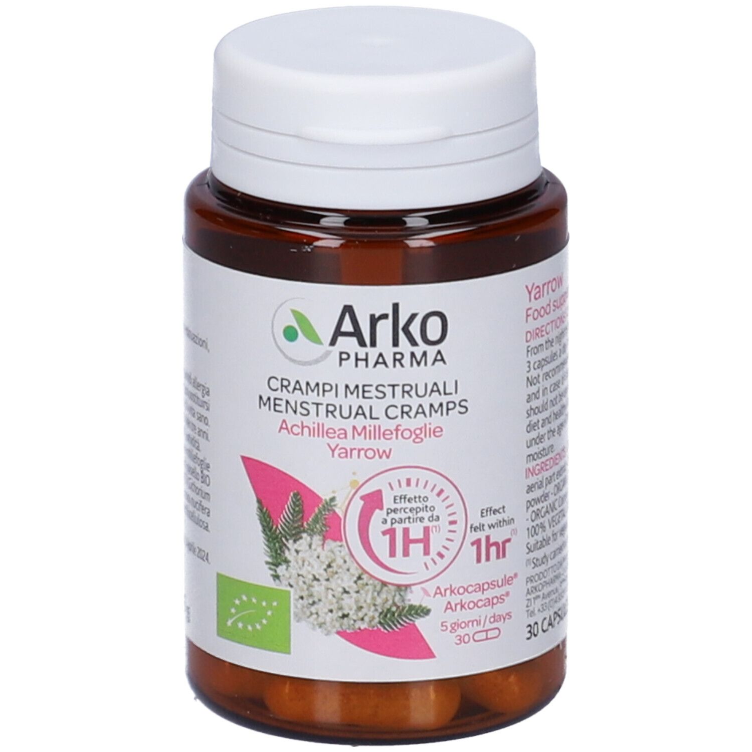Arko Pharma Crampi Mestruali Achillea Millefoglie Capsule - risparmia il 10% con il codice: ARKO10