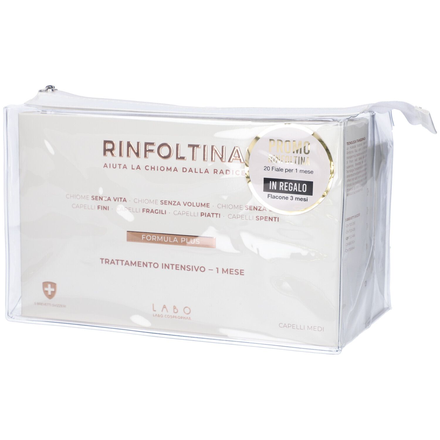 Labo Rinfoltina Plus Set Trattamento Intensivo Capelli Medi 20 Fiale + Trattamento Continuativo Capelli Medi in Omaggio - risparmia il 20% con il codice: SWISSE20