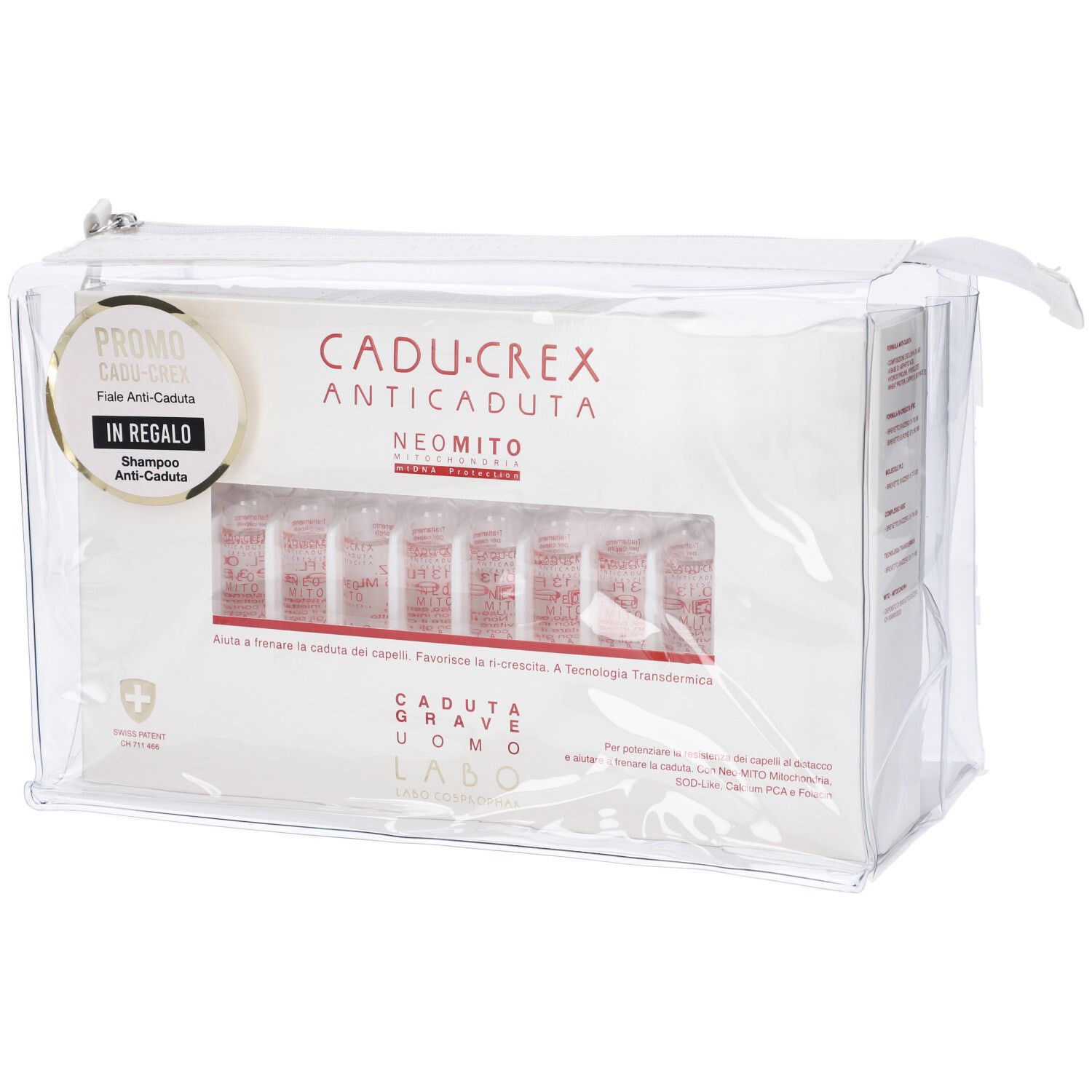 Promo Cadu-Crex Neo Mito Caduta Grave Uomo 20 Fiale Da 3,5 Ml + Omaggio Shampoo 150 Ml - risparmia il 20% con il codice: SWISSE20