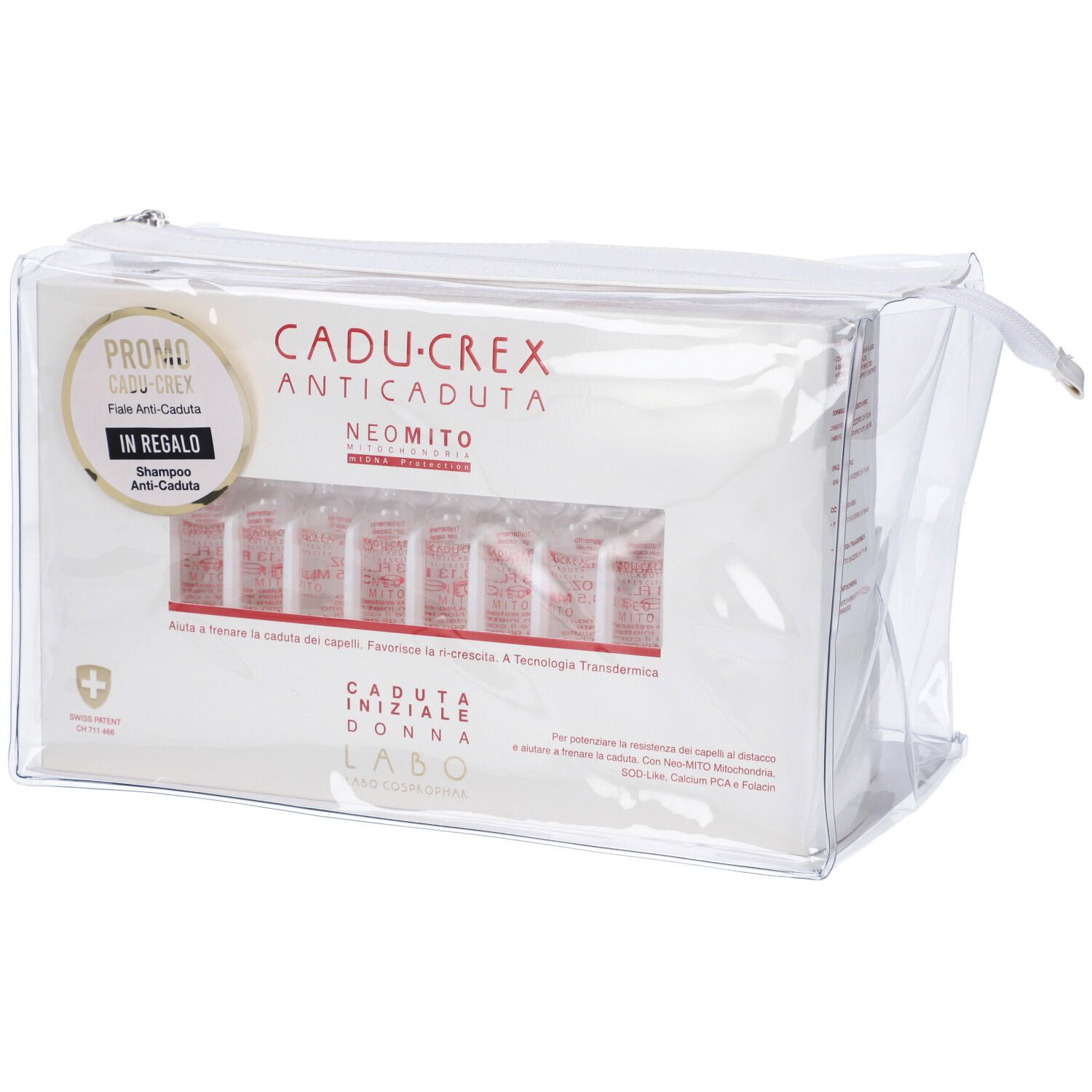 Promo Cadu-Crex Neo Mito Caduta Iniziale Donna 20 Fiale Da 3,5 Ml + Omaggio Shampoo 150 Ml - risparmia il 20% con il codice: SWISSE20