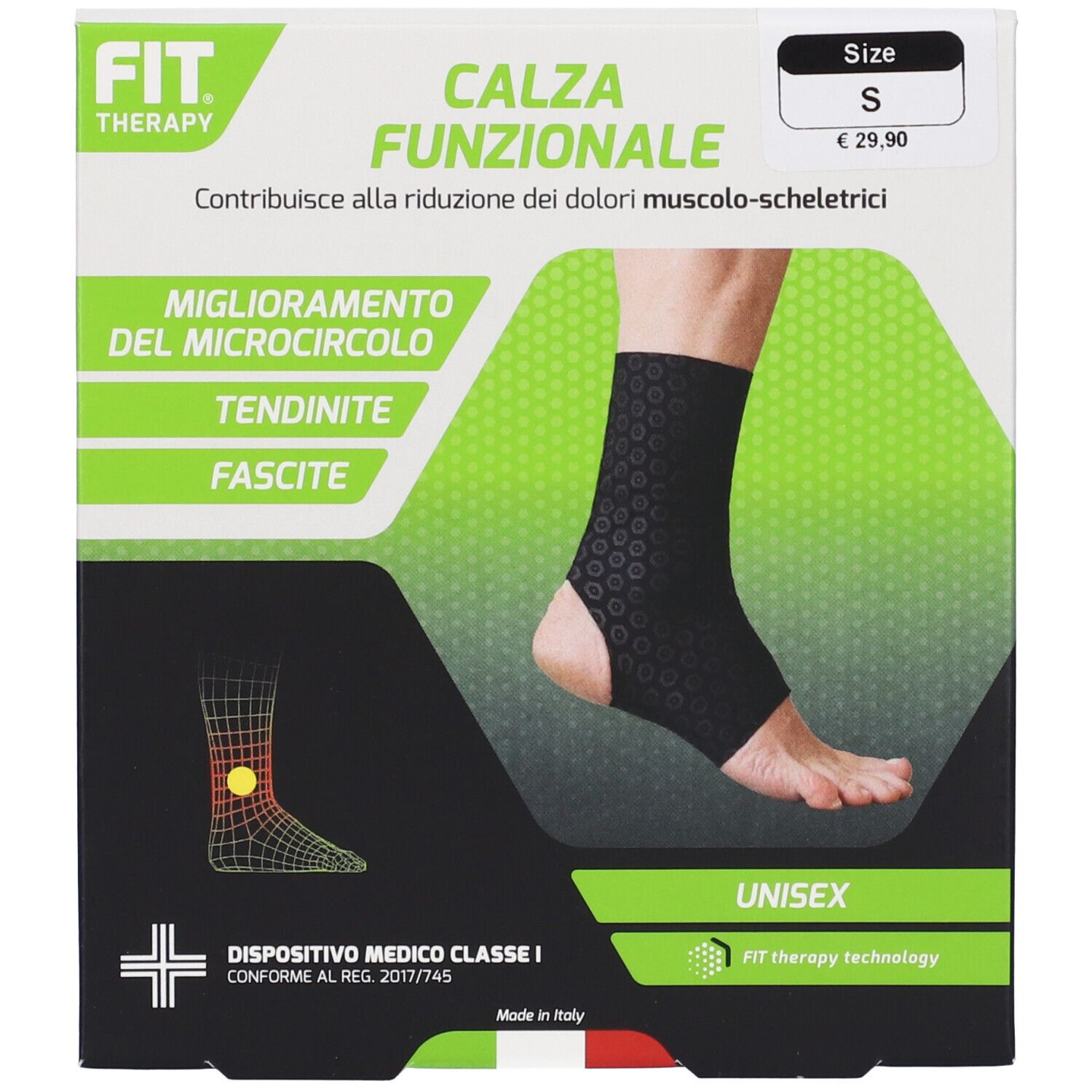 Fit Therapy Calza Funzionale Colore Nero Taglia S